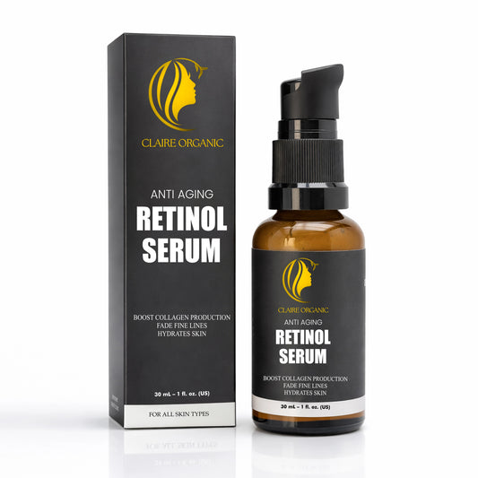 Claire organic Retinol bottle with box