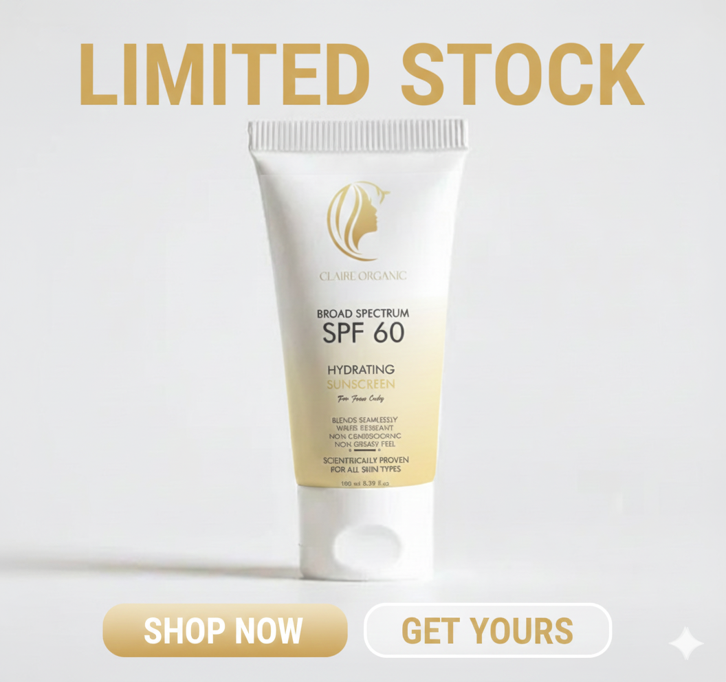 Claire Organic Hydrating Face Sunscreen SPF 60