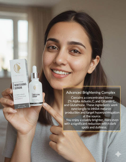 Claire Organic Glutathione Whitening Serum Radiant Glow Formula