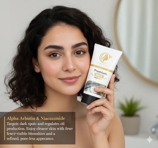 Claire Organic Premium Rice Facewash – Brightening & Hydrating Daily Cleanser (120ml)