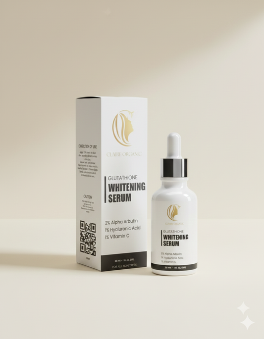 Claire Organic Glutathione Whitening Serum Radiant Glow Formula