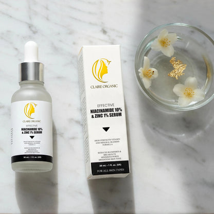 Claire Organic 10% Niacinamide + 1% Zinc Serum - Claire Organic