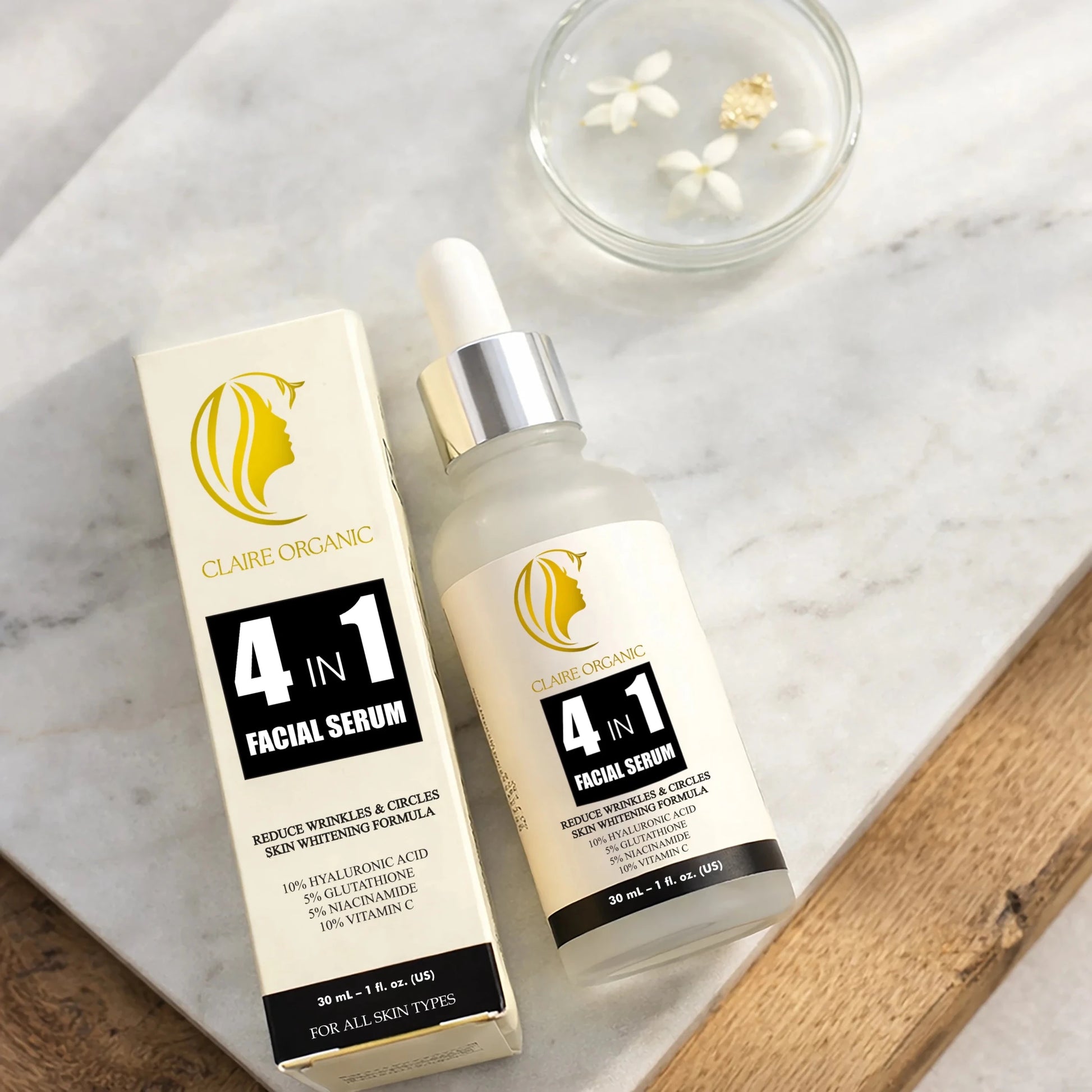 Claire Organic 4 - in - 1 facial Serum - Claire Organic