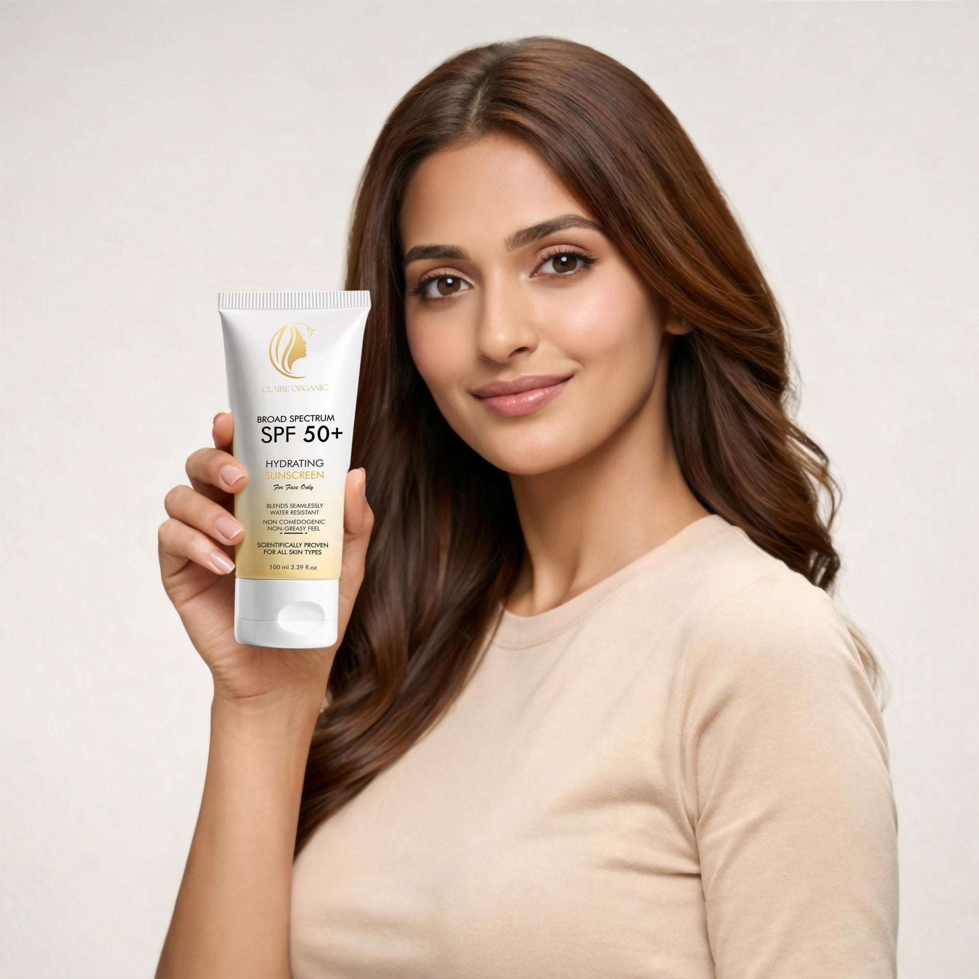 Claire Organic Hydrating Sunscreen SPF 50+ - Claire Organic