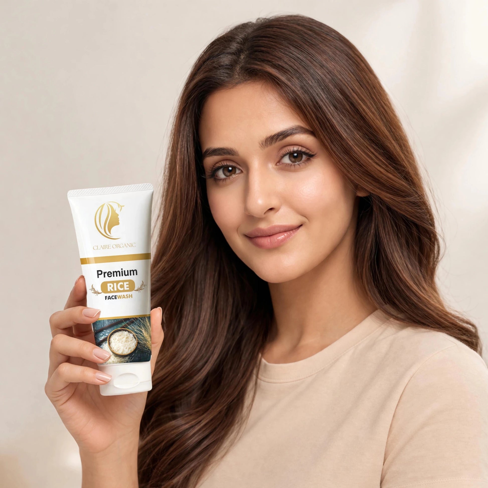 Premium Rice Facewash – Best Rice Face Wash in Pakistan for Glowing Skin(120ml) - Claire Organic