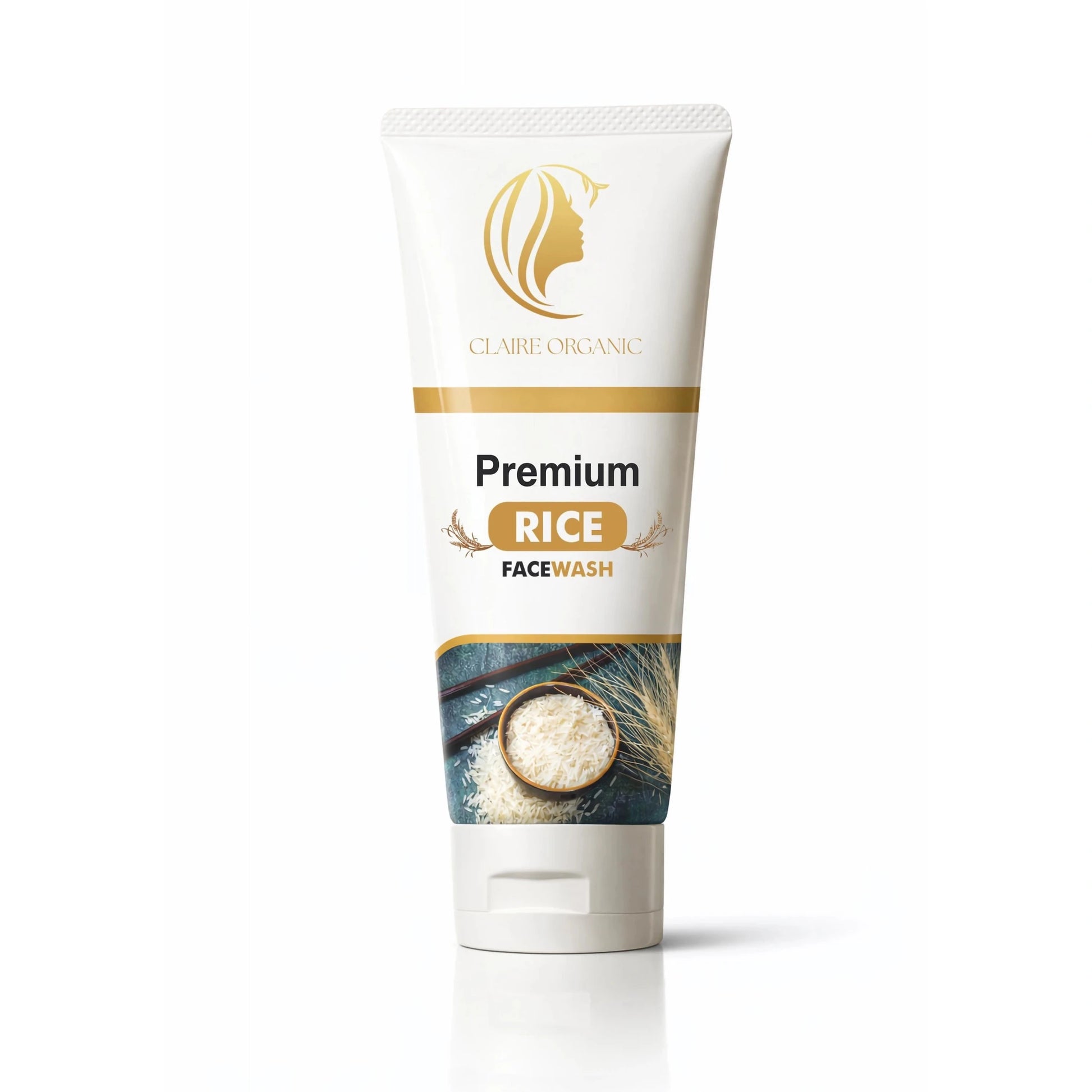 Premium Rice Facewash – Best Rice Face Wash in Pakistan for Glowing Skin(120ml) - Claire Organic