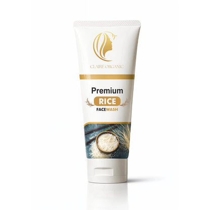 Premium Rice Facewash – Best Rice Face Wash in Pakistan for Glowing Skin(120ml) - Claire Organic